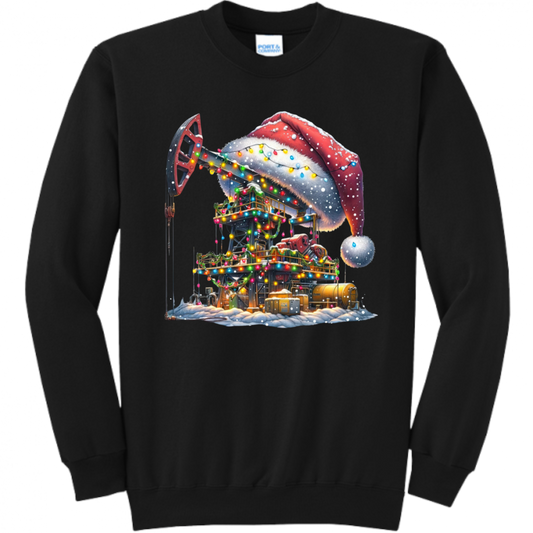 Christmas Pumping Unit Unisex Sweatshirt